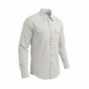 Ely Cattleman Men's White Pearl Snap Down Vented Western Cowboy Shirt Sz XXL